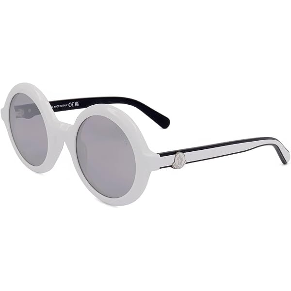 Amazon.com: Moncler Navigaze Sunglasses ML0240 21C White 57mm